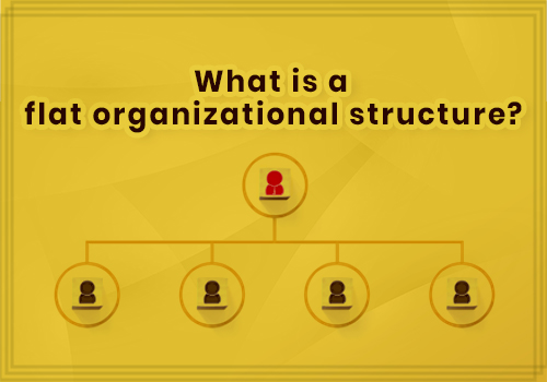 What is a flat organizational structure